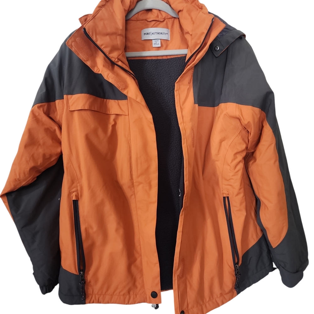 Port Authority Orange and Gray Jacket
